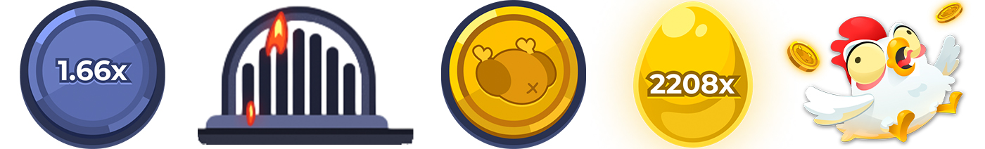 Symbole und Spielelemente-Chicken Road